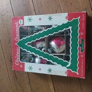 Shiny Brite Ornaments box of 10. Vintage